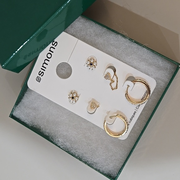Simons Earring Set of 3 - Picture 2 of 3